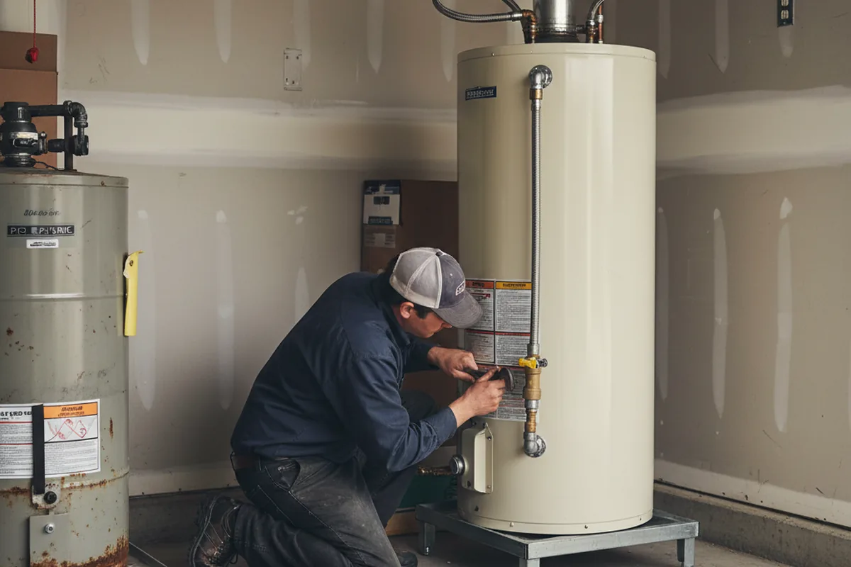 Water heater and shutoff valve replacement in Pacifica